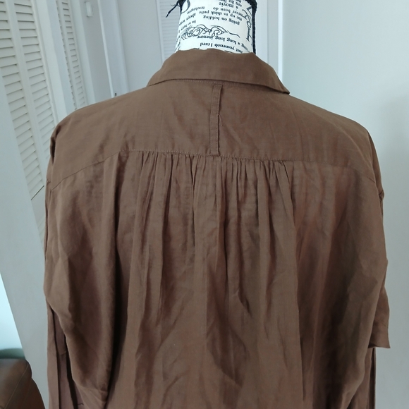 Nili‎ Lotan Miles Tunic Shirt Top Oversized Long Sleeve - Picture 6 of 8